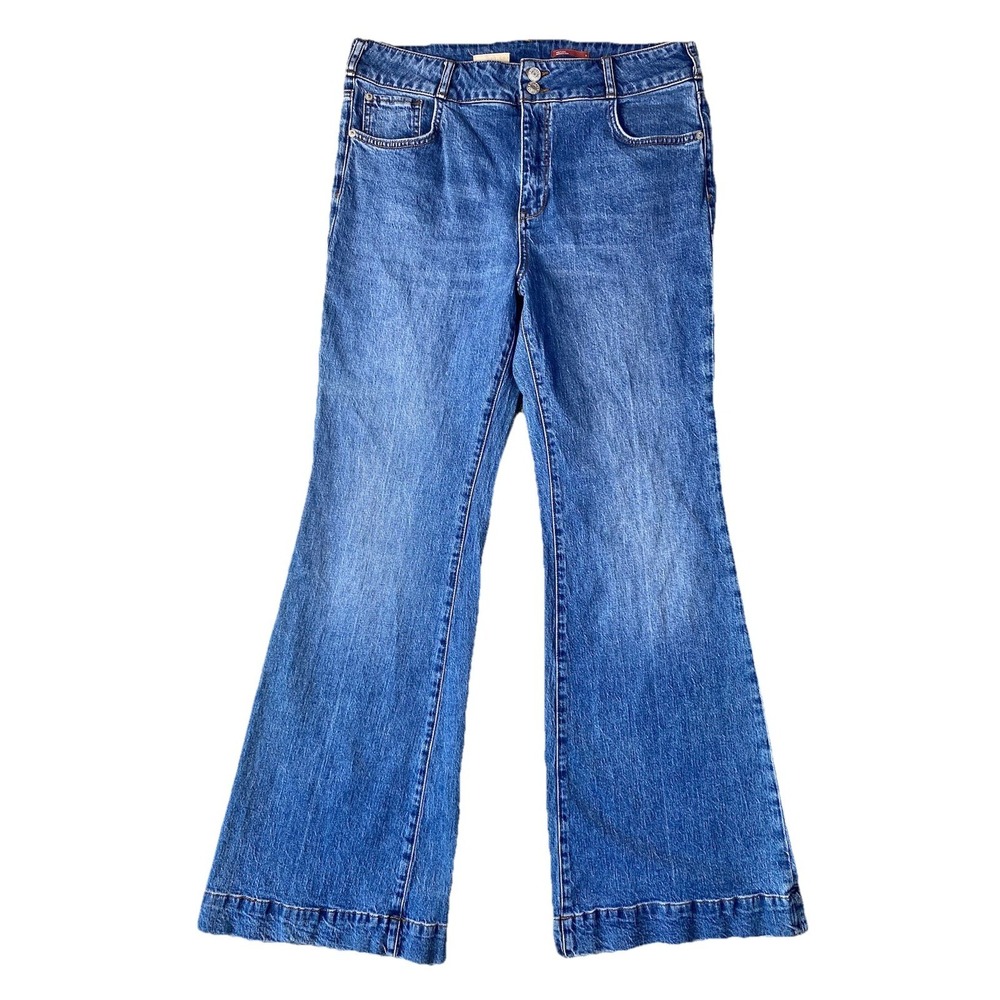 Anthropologie Pilcro Relaxed High Rise Wide Leg Jeans 32x32 Blue Pants